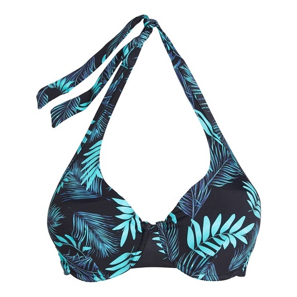 Bikini-Oberteil in Foulard-Form, bedruckt