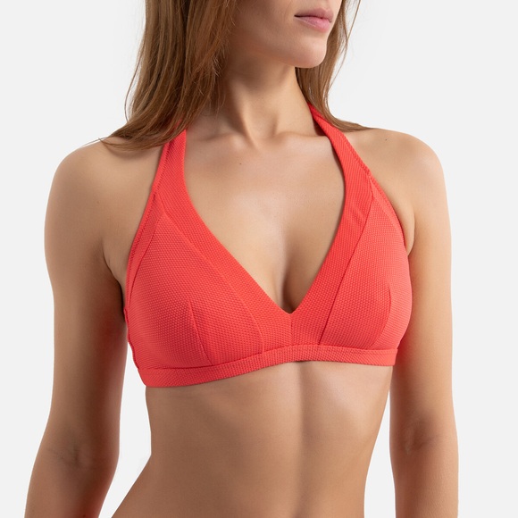 Bikini-Oberteil in Triangel-Form, Pikee
