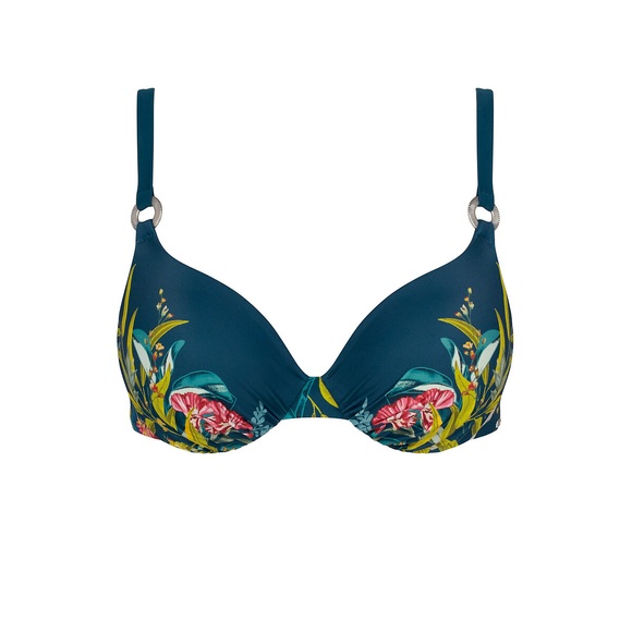 Bikini-Oberteil Botanical Leaf, Volumen-Effekt