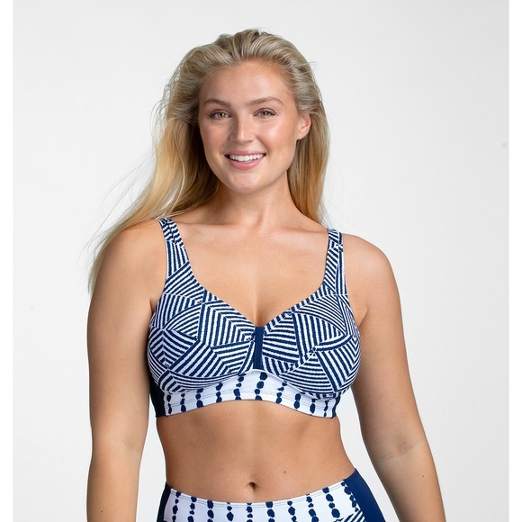 Bikini-Oberteil Azur, bügellos