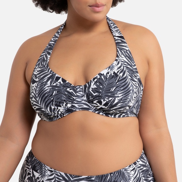 Bikini-Oberteil in Foulard-Form, bedruckt