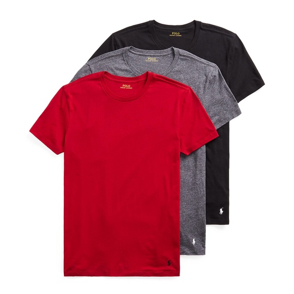 3er-Pack T-Shirts, runder Ausschnitt