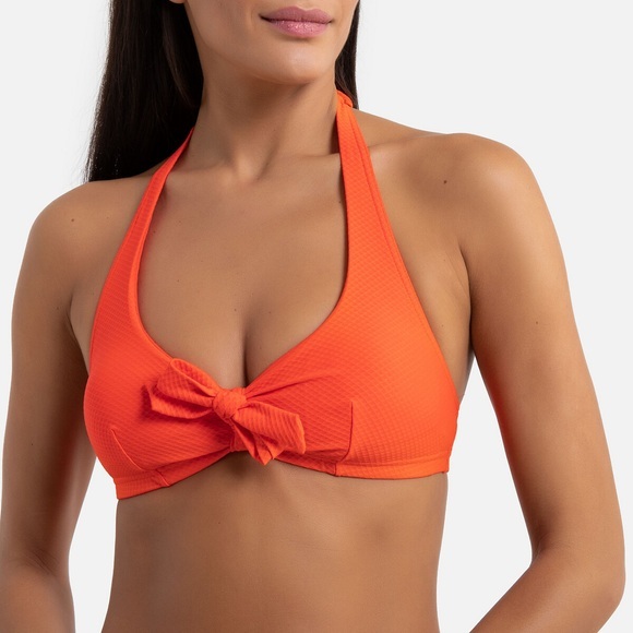 Bikini-Oberteil in Foulard-Form mit Zierschleife