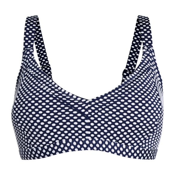 Bikini-Oberteil in Triangelform, getupft