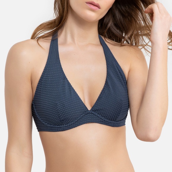 Bikini-Oberteil in Foulard-Form, Recycling-Polyamid