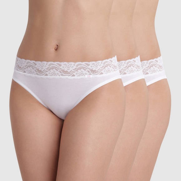 3er-Pack Slips Midi Stretch Feminine, Baumwolle