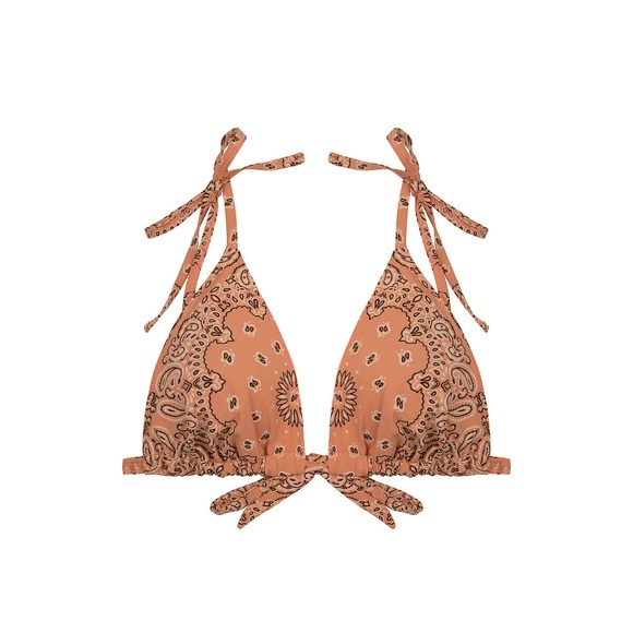 Bedrucktes Bikini-Oberteil Jolly, Triangel-Form