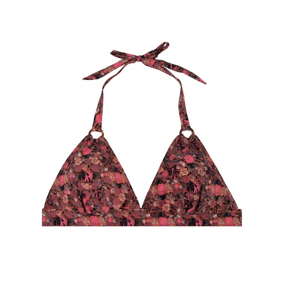Gemustertes Bikini-Oberteil Sade, Triangelform