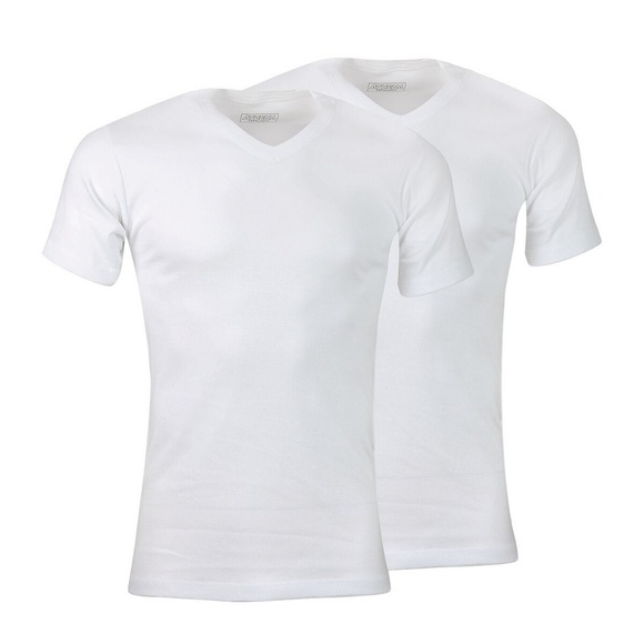 2er-Pack T-Shirts mit V-Ausschnitt