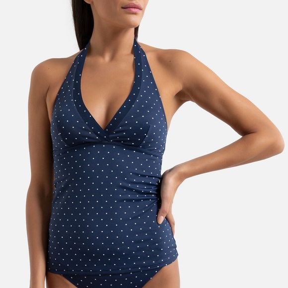 Tankini-Oberteil mit Tupfenmuster