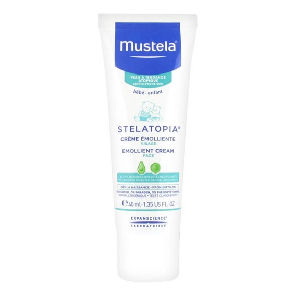 Mustela Stelatopia Emollient Cream For Face - Anti-Redness Action 4...