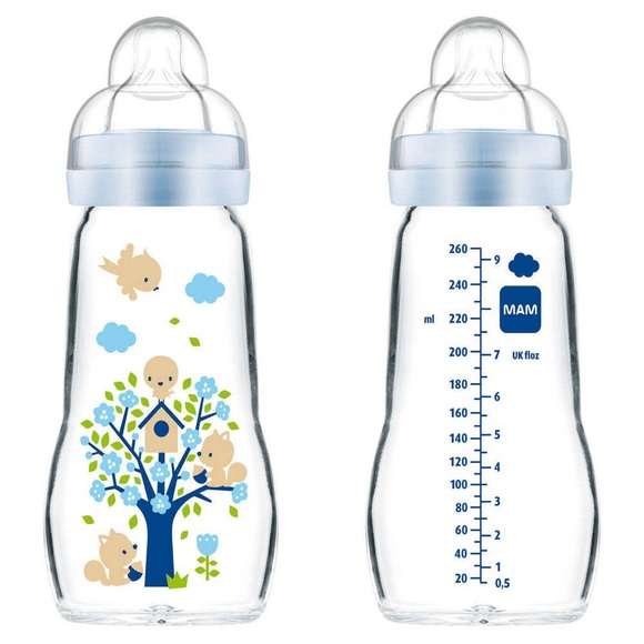 MAM Feel Good Glasflasche 260ml 2+ Monate (1 Stück)