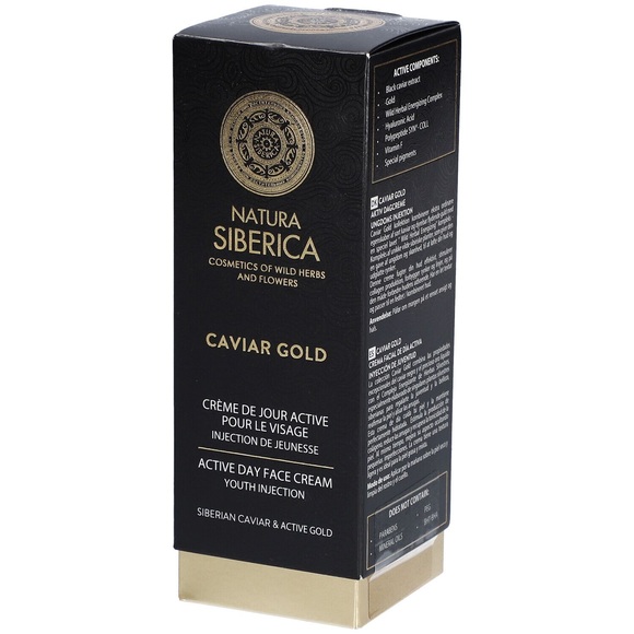 Natura Siberica Kaviar Gold Aktiv Tagescreme für das Gesicht 