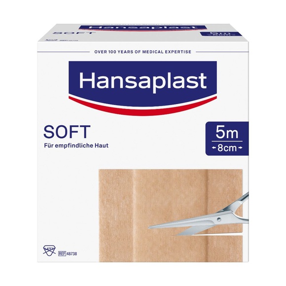 Beiersdorf AG Hansaplast® Soft 5 m x 8 cm Rolle