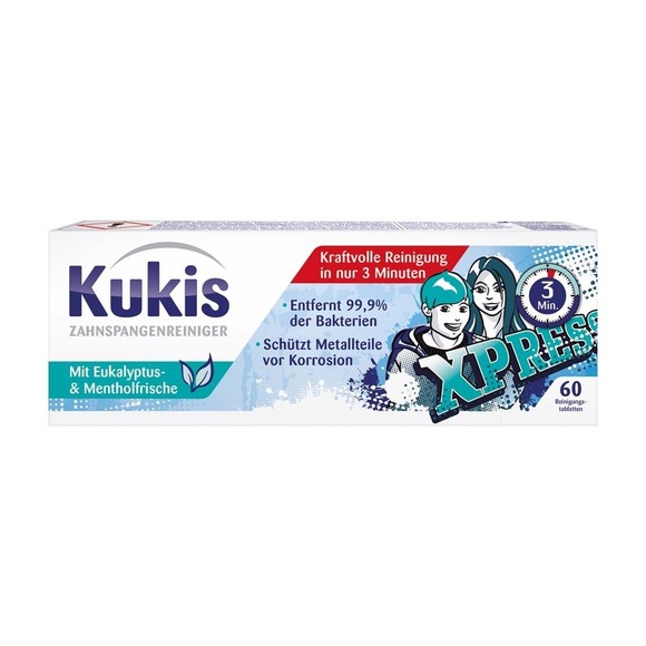 Reckitt Benckiser Deutschland GmbH Kukis Zahnspangenreiniger Tabs
