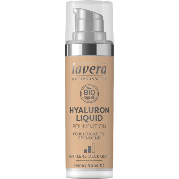 lavera Hyaluron Liquid Foundation Honey Sand 03 (30 ml)