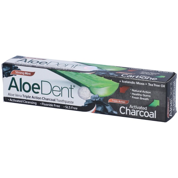 Optima Naturals - Zahnpasta Aloe Dent Activated Charcoal - 100 ml
