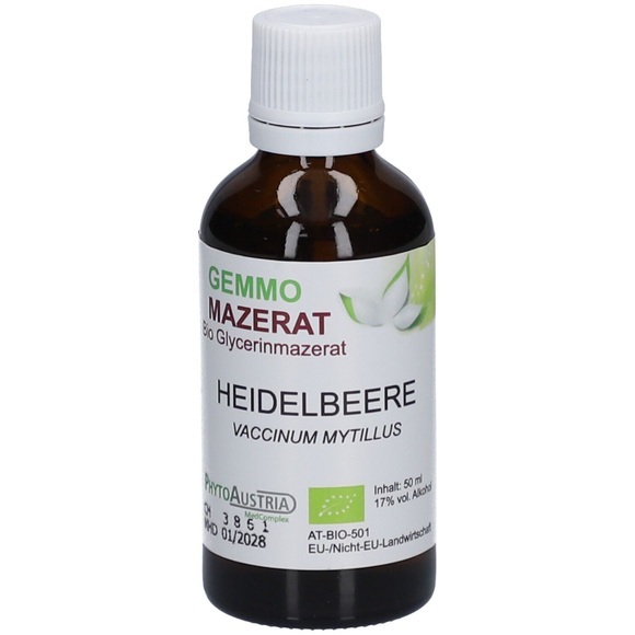 PhytoAustria Gemmo Mazerat Heidelbeere Bio Glycerinmazerat