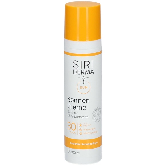 Siriderma Sonnencreme ohne Duft Lsf30 - für empfindliche Haut, auch geeignet bei Neurodermitis