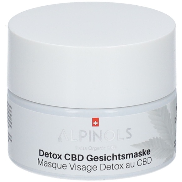 Alpinols Detox CBD Gesichtsmaske mit Aloe Vera und Tonerde