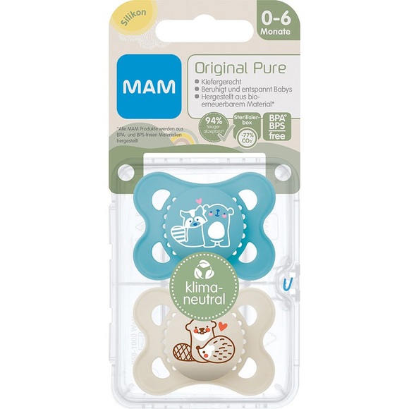 MAM Original Pure Silikon 0-6( Farbe nicht frei wählbar)