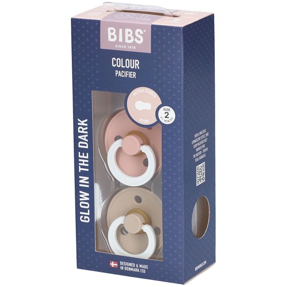 ABC CHEMICALS Bibs® Colour Night Collection Glow in the Dark Vanilla & Blush 6-18 Monaten