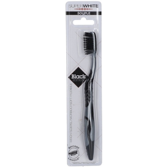 SUPERWHITE Zahnbürste Black Edition weich (1 Stück)