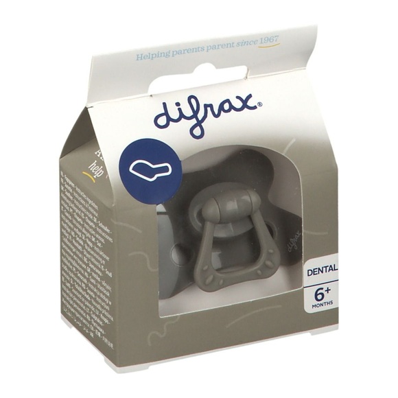 difrax® Schnuller Dental +6 Monate - Clay (Farbe nicht auswählbar)