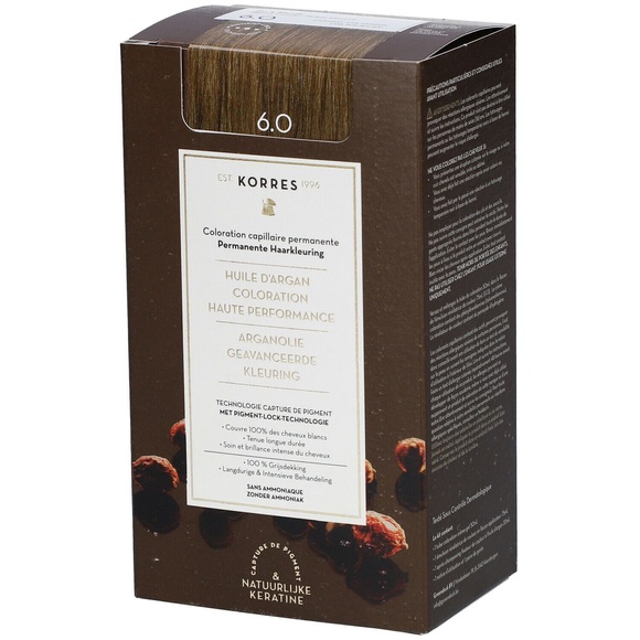 Korres Color - Argan Oil Advanced Hair Colorant Dark Blonde 6.0