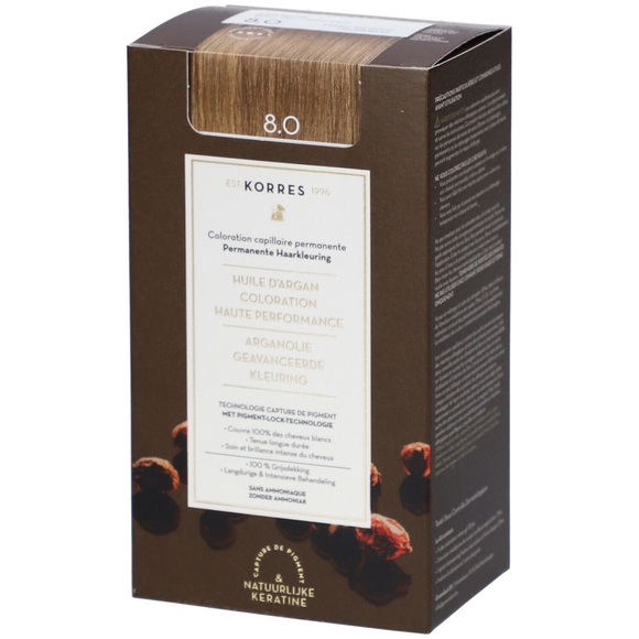 Korres Color - Argan Oil Advanced Hair Colorant Light Blonde 8.0