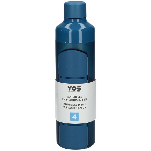 YOS Wasserflasche und Tagespaper in einem Bold Blue