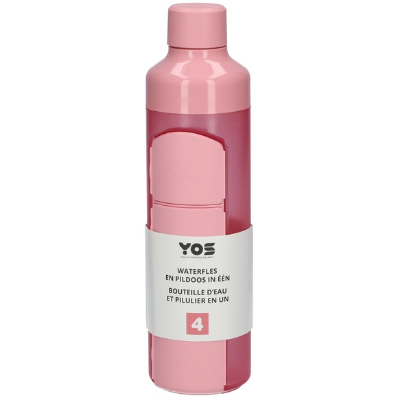 YOS Wasserflasche und Tagespaper in einem Perfect pink