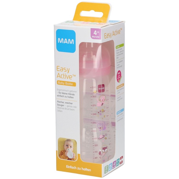 MAM Easy Active Zuigfles Girl 4 Maanden+ 330ml