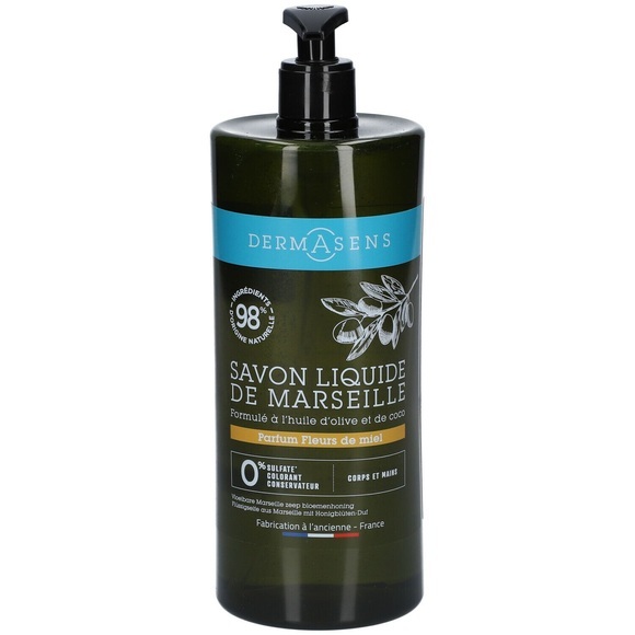 Dermasens Flüssigseife aus Marseille Honigblüten