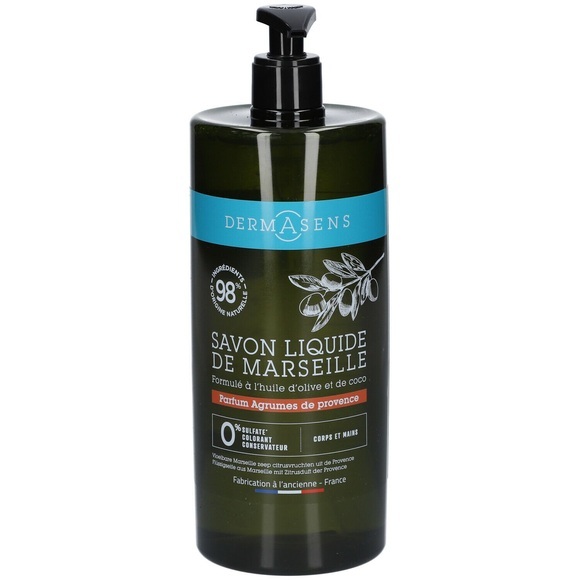 Dermasens Flüssigseife aus Marseille Zitrusfrüchte der Provence