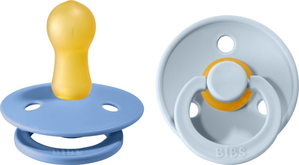 BIBS Schnuller Colour Sky Blue / Baby Blue 6-18 Monate, 2 Stk.