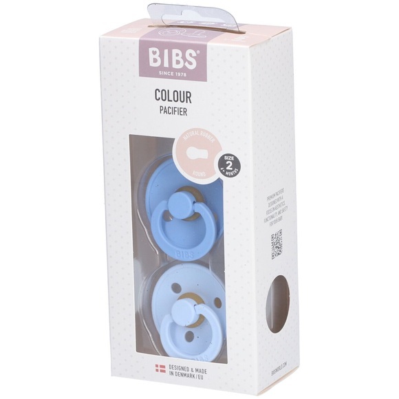 BIBS Schnuller Colour Sky Blue / Baby Blue 6-18 Monate, 2 Stk.
