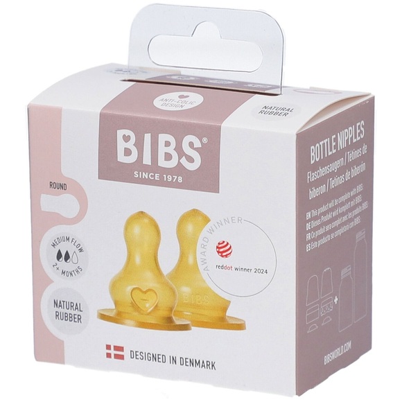 Bibs Flaschensauger Latex 2er-Pack