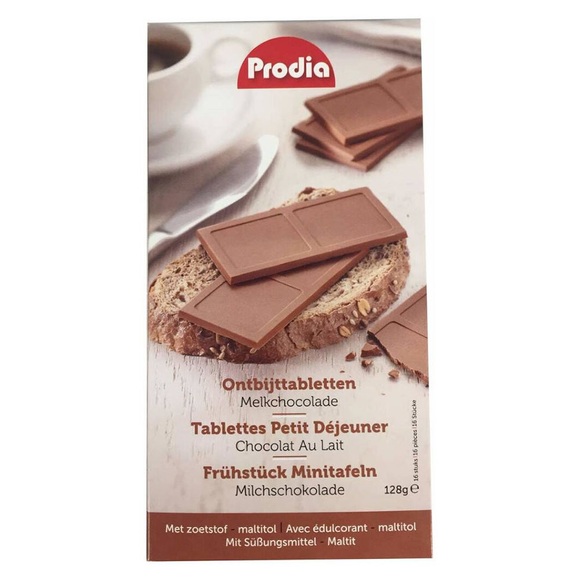 Prodia Frühstück Minitafeln Milchschokolade