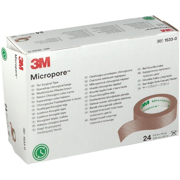 3M Micropore Pansement Adhésif Chirurgical 1.25 x 915 cm 1533