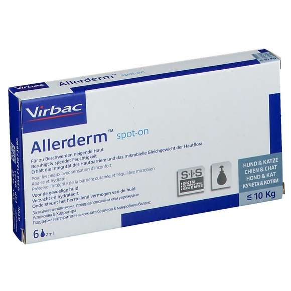 Virbac allerderm® Spot ON für Katze und kleine Hunde