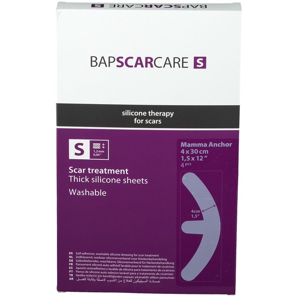 BAP SCAR CARE S Silikonverband für Narbenbehandlung 4 x 30 cm