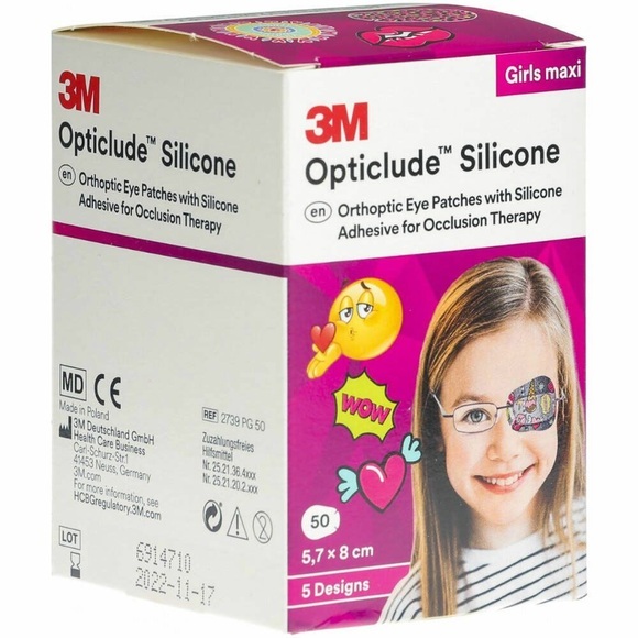 3M Opticlude™ Silicone Girls maxi Augenpflaster 5,7 x 8 cm