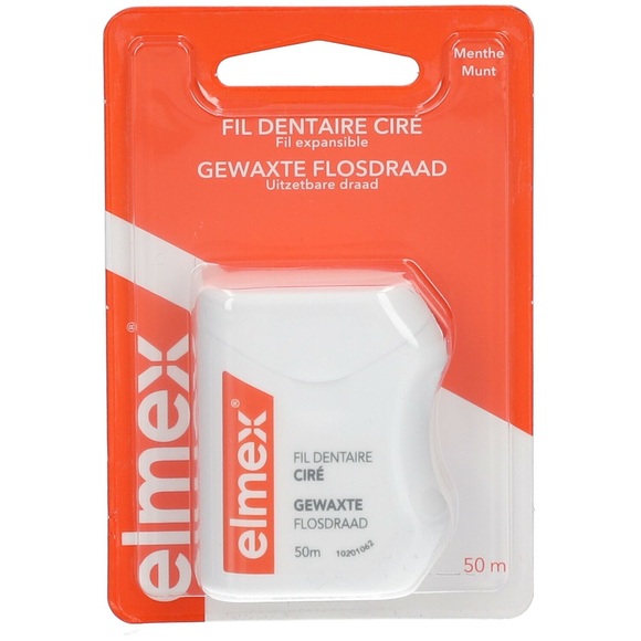 elmex® Zahnseide ungewachst mit Aminfluorid
