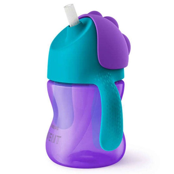 PHILIPS AVENT Strohhalm-Becher 200ml lila