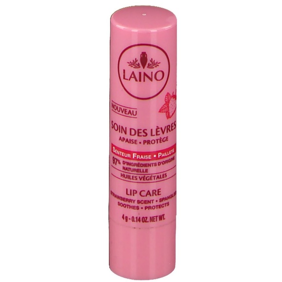 Laino Glitter Lippenpflege - Erdbeer-Duft