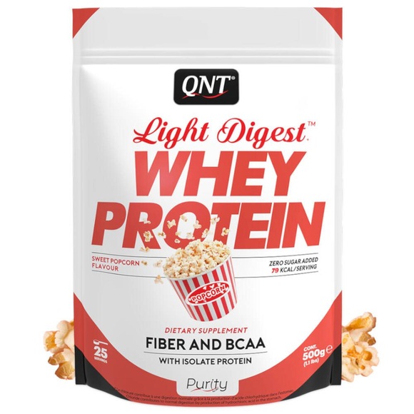 Qnt® Light Digest™ Whey Protein süsser Popcorn Geschmack