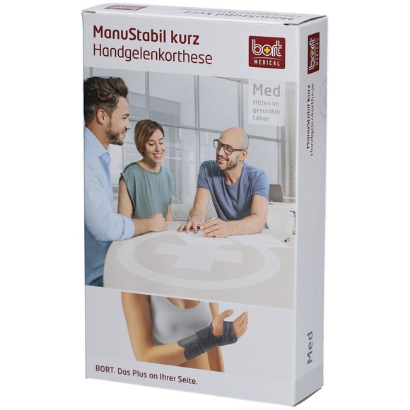 bort Handgelenk kurz M li schwarz (1 Stück)