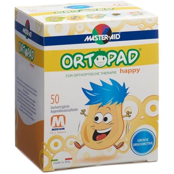 ORTOPAD Happy Occlusionspflaster medium (50 Stück)