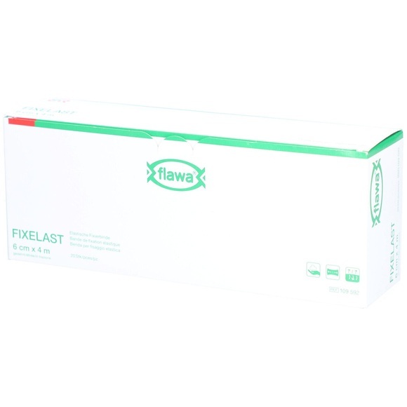flawa Fixelast Fixierbinde 6cmx4m in Cellux (20 Stück)